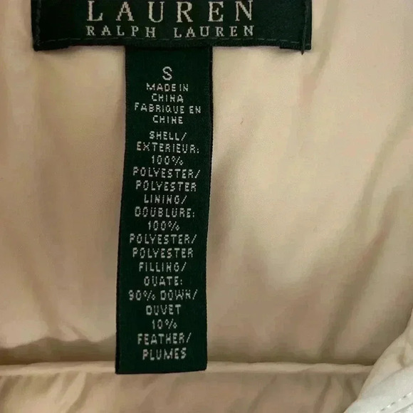 Lauren Ralph Lauren Women's White/Ivory Down Puffer Jacket Size Small - Picture 7 of 8